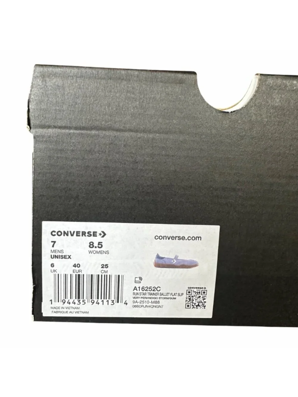 ⭐Converse Run Star Trainer Ballet Flat Sz 7 Men's Shoes Sneakers Purple A16252C